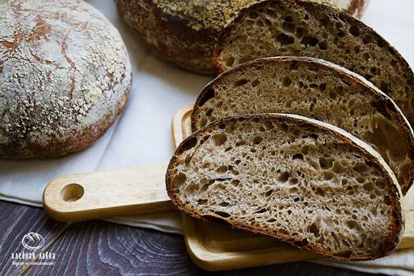 Цельнозерновой хлеб на закваске в духовке рецепт с фото - 1000.menu
