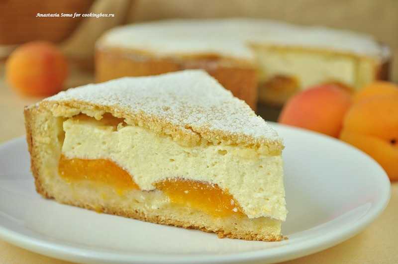 Песочный пирог с абрикосами и творогом рецепт с фото пошагово и видео - 1000.menu