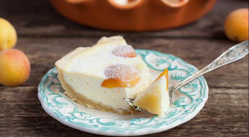 Пирог из творожного теста с абрикосами - 11 пошаговых фото в рецепте