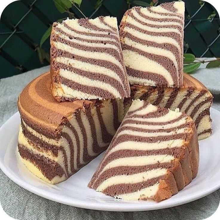 Пирог «зебра» – классический пошаговый рецепт торта в домашних условиях