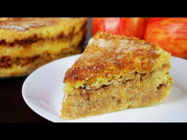 Интересные рецепты насыпного пирога с яблоками