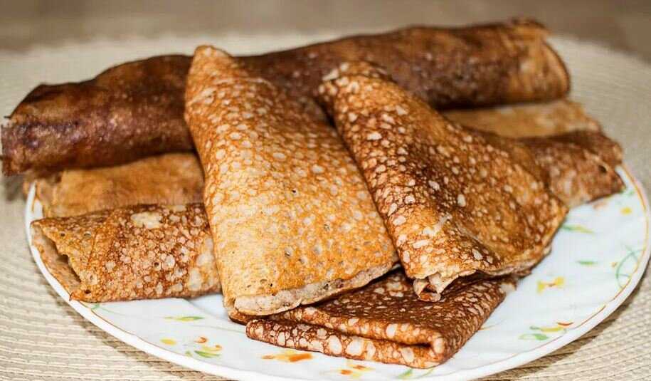Гречневые блины (с пшеничной мукой)