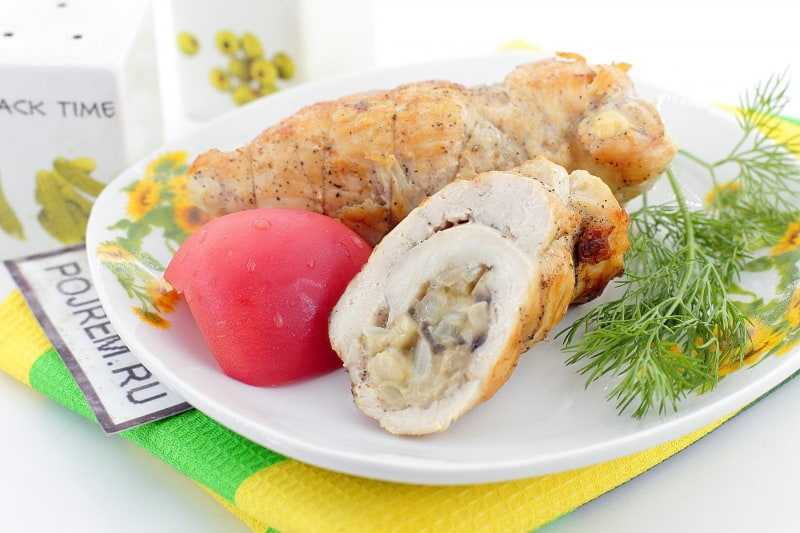 Куриные рулетики с грибами и сыром - готовим дома, рецепты с фото пошагово