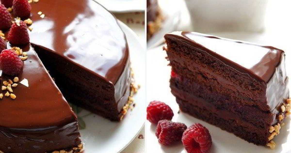 Торт шоколадно-малиновый – homebaked