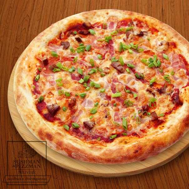 Американская пицца на толстом тесте рецепт с фото пошагово - 1000.menu