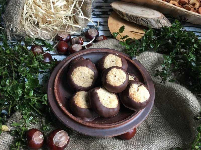 Печенье из каштанов - рецепт с фото