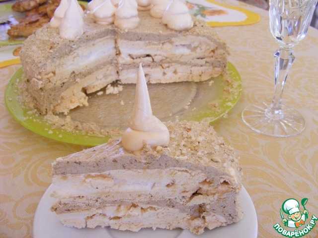 Ореховый торт с меренгой - вкусный рецепт с пошаговым фото
