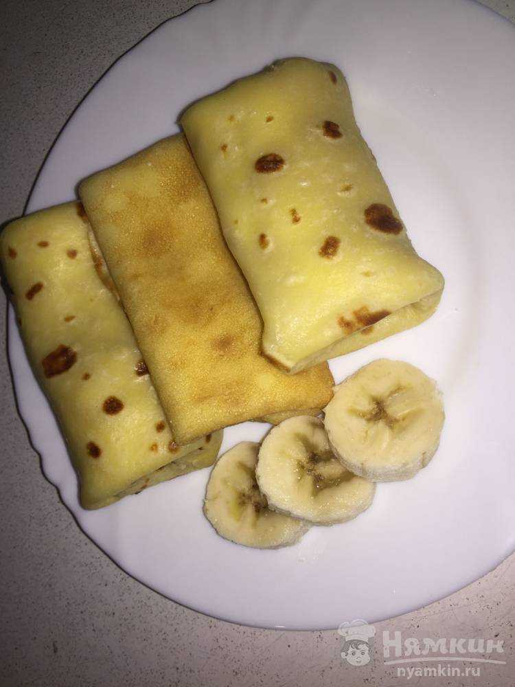 Банановые блины с бананом - 21 рецепт - 1000.menu