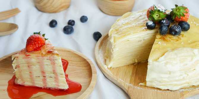 Блинный торт с творожным кремом: 4 вкуснейших рецепта