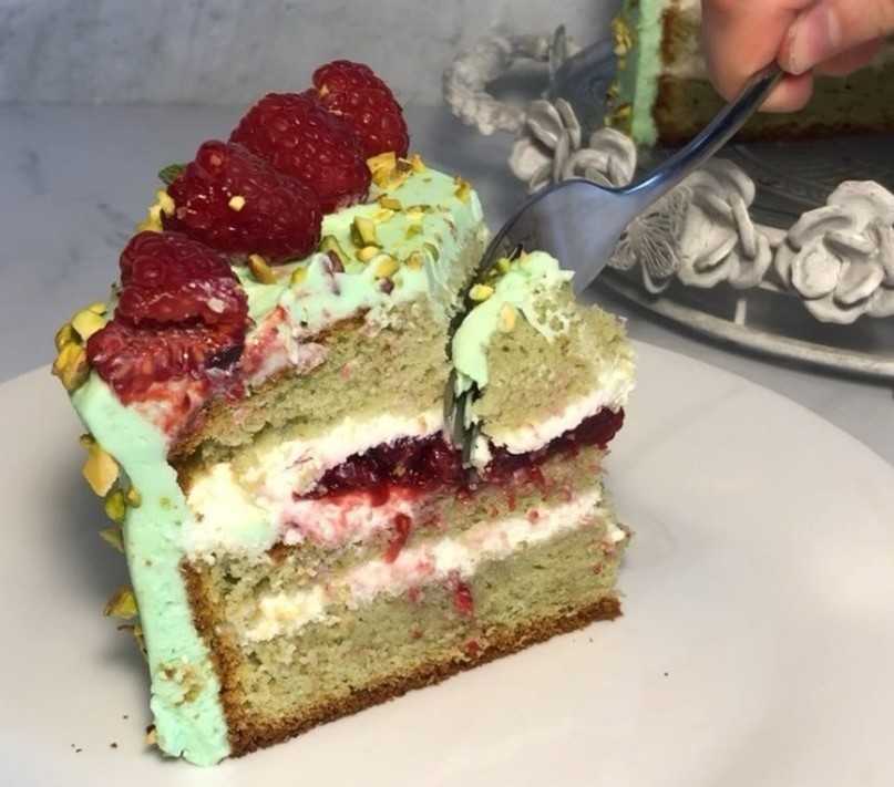 Фисташковый торт с вишней рецепт с фото