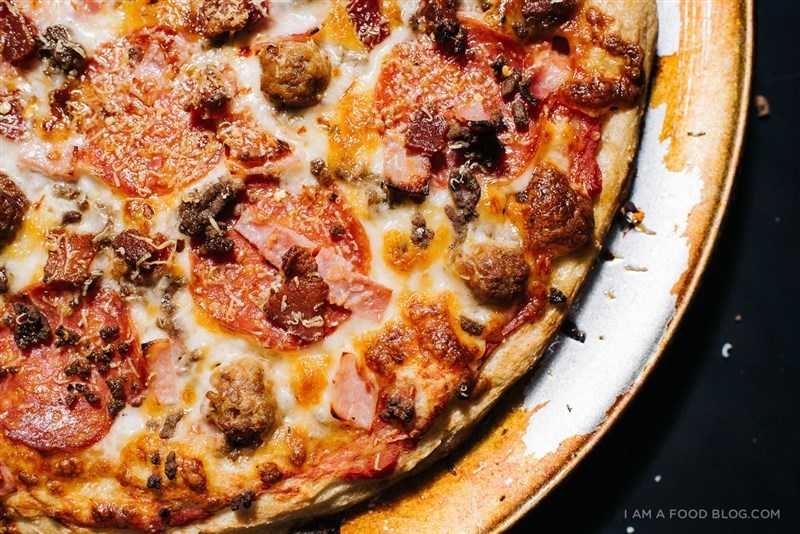 Как приготовить пиццу американа с беконом, грибами и моцареллой в домашних условиях