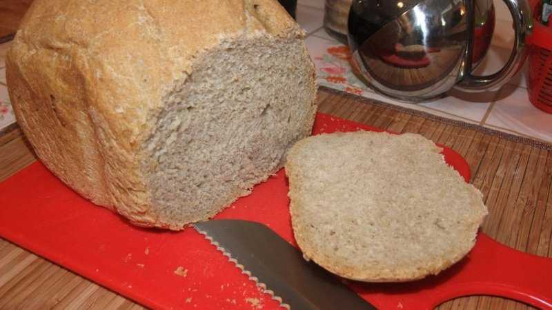 Белый хлеб на воде в хлебопечке