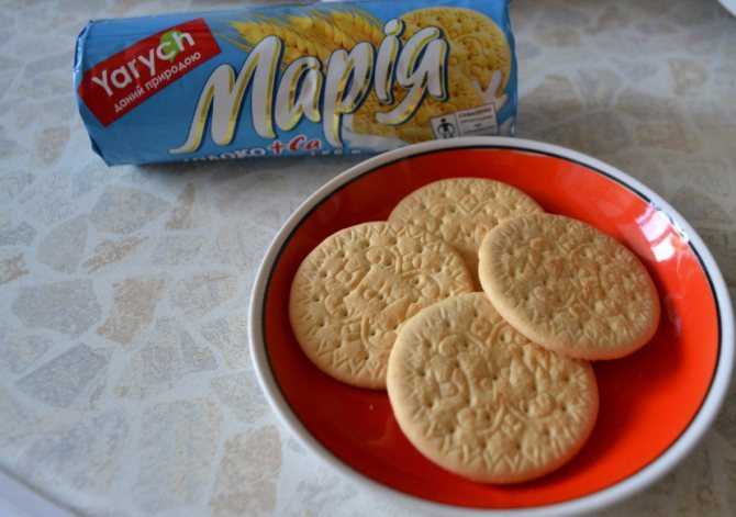 Рецепт галетного печенья мария