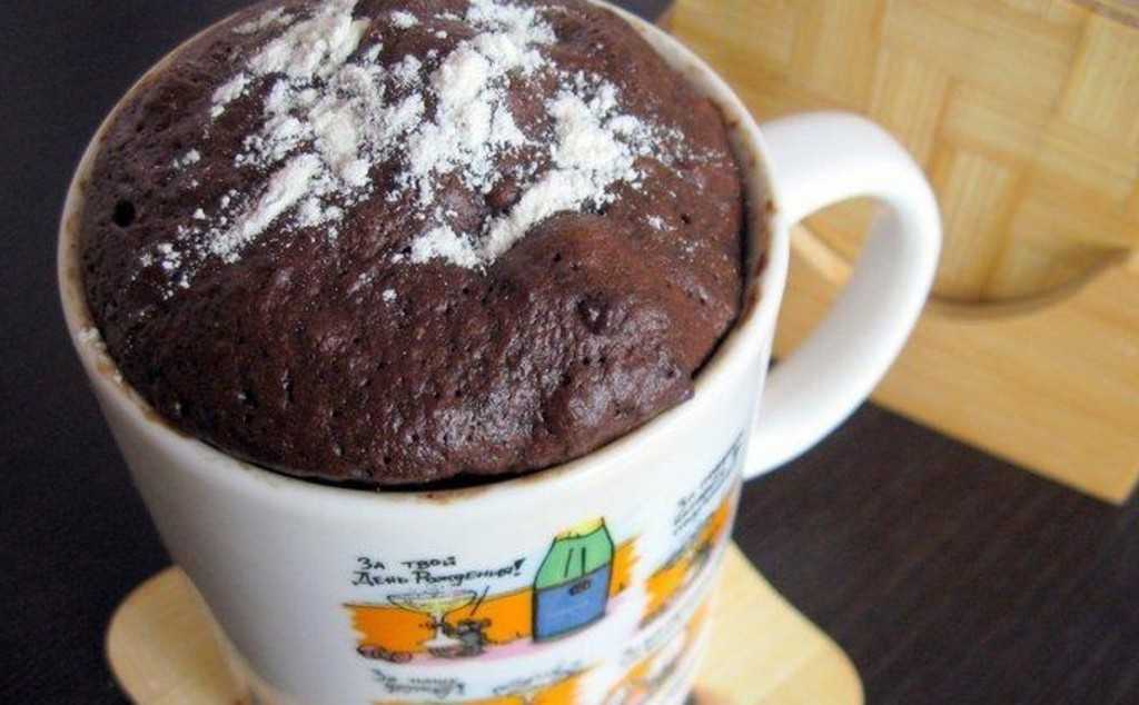 Как сделать шоколадный кекс в микроволновой печи