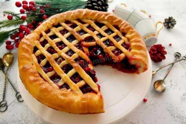 Пирог с брусникой и яблоками — 10 рецептов выпечки