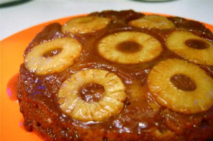 Пирог с ананасами пошаговый рецепт