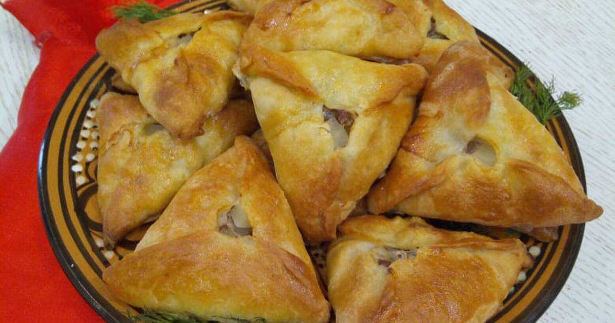 Слоеные пирожки с мясом - 105 рецептов: слоеное тесто | foodini