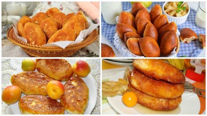 Пирожки с яблоками на сковороде — рецепты быстро и вкусно