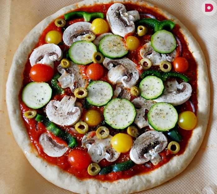 Как приготовить постную пиццу в духовке на дрожжевом тесте: поиск по ингредиентам, советы, отзывы, пошаговые фото, подсчет калорий, изменение порций, похожие рецепты