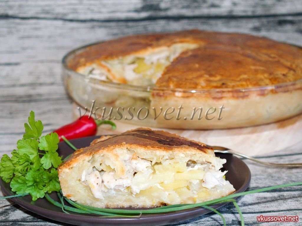 Пирог с куриными ножками и картофелем рецепт с фото пошагово - 1000.menu