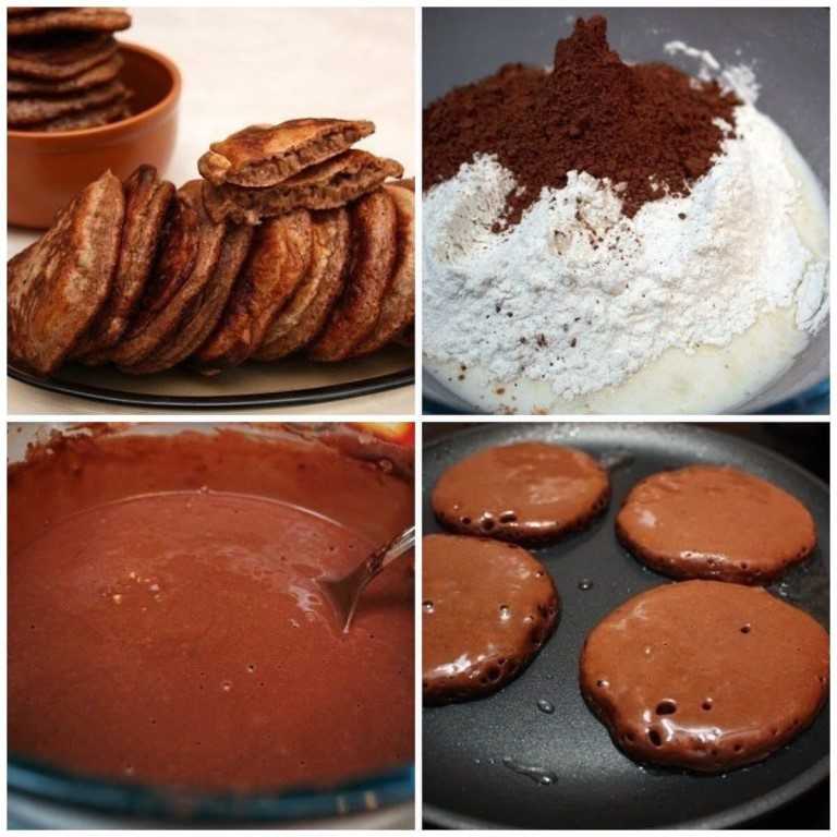 Рецепт шоколадных панкейков - 9 пошаговых фото в рецепте