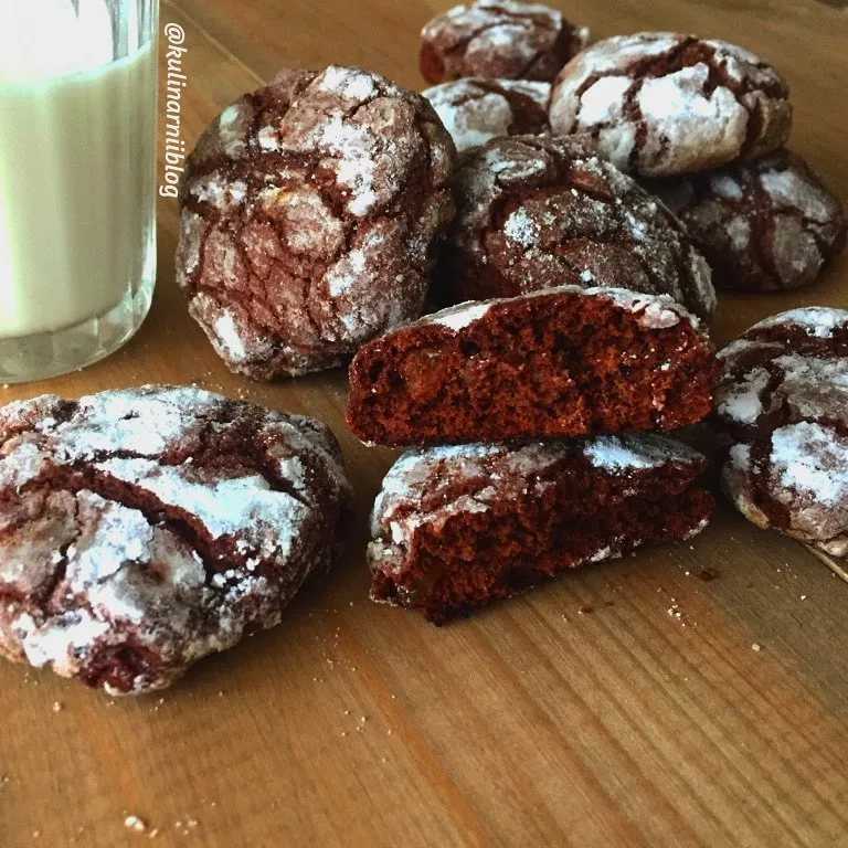 Рецепты шоколадное печенье с трещинками