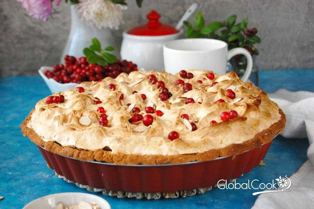 Пирог с брусникой и яблоками - 10 быстрых рецептов на кефире, дрожжевого или песочного теста