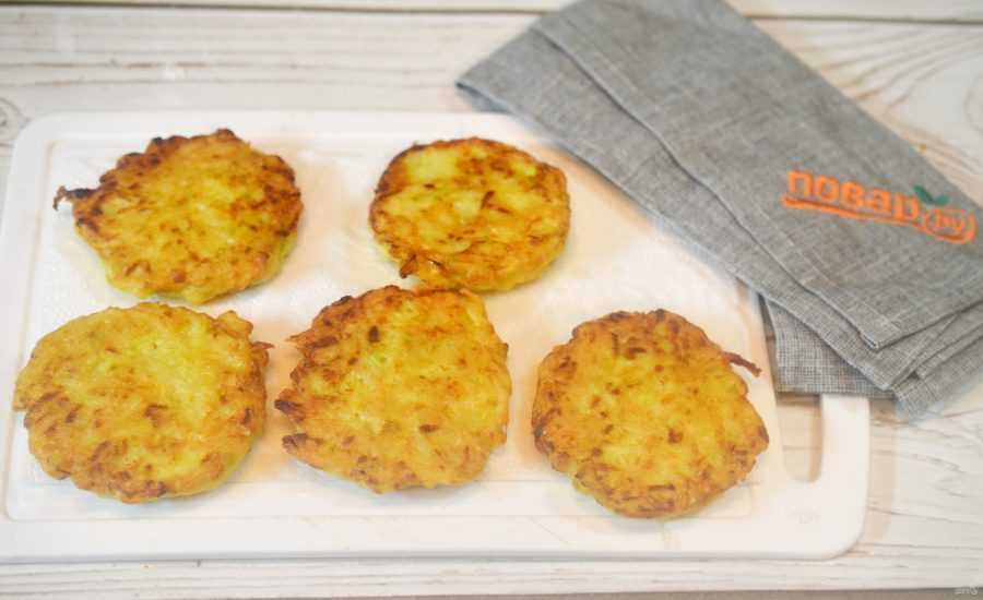 Оладьи из картофеля и кабачков - пошаговый рецепт с фото |  блюда из овощей