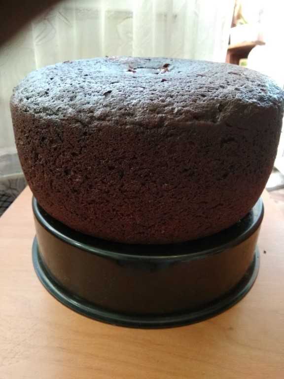 Шоколадный бисквит для торта на кипятке