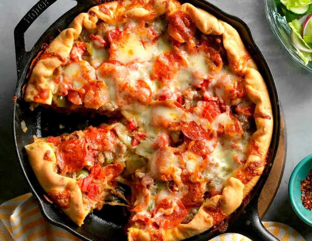 Пицца на сковороде за 5 минут — пошаговый рецепт с фото