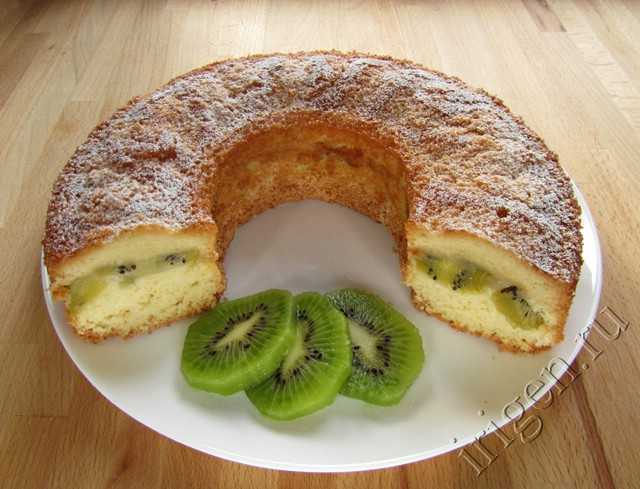 Бисквитный торт с бананом и киви - пошаговый рецепт приготовления с фото