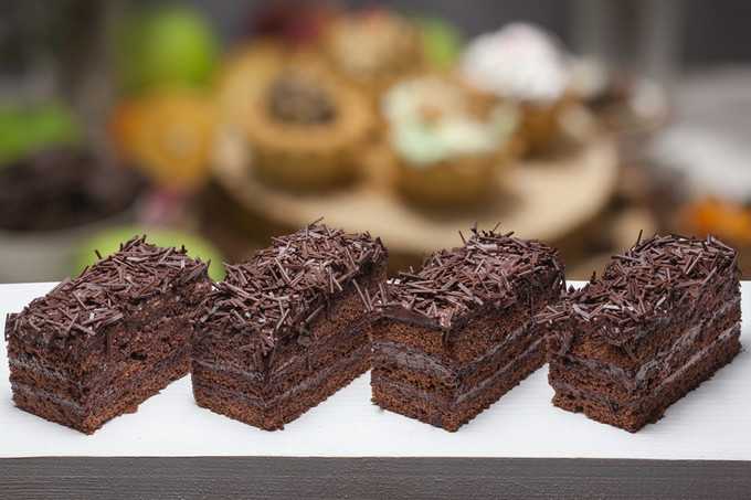 Пирожное шоколадный бисквит рецепт с фото - 1000.menu