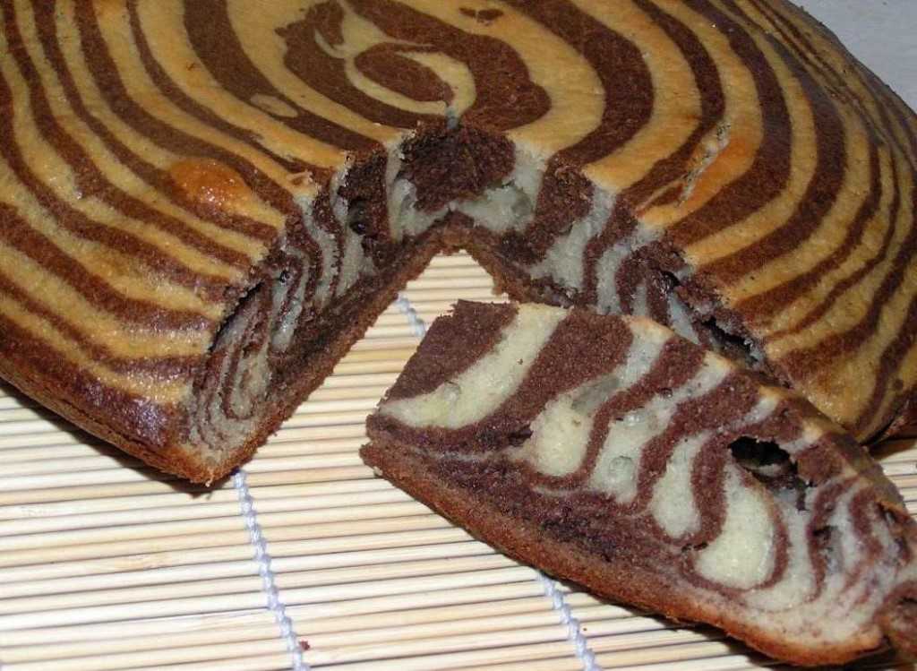 Пирог зебра на кефире – 5 рецептов торта