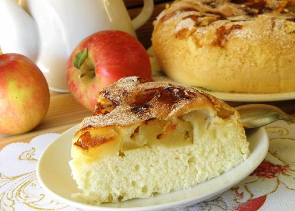 Насыпной пирог манный яблочный рецепт с фото - 1000.menu
