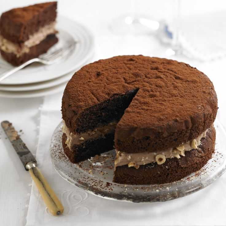 Рецепт бисквитного шоколадного пирожного