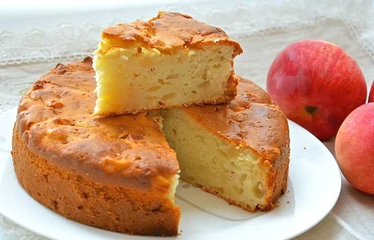 Как приготовить пирог с яблоками без яиц