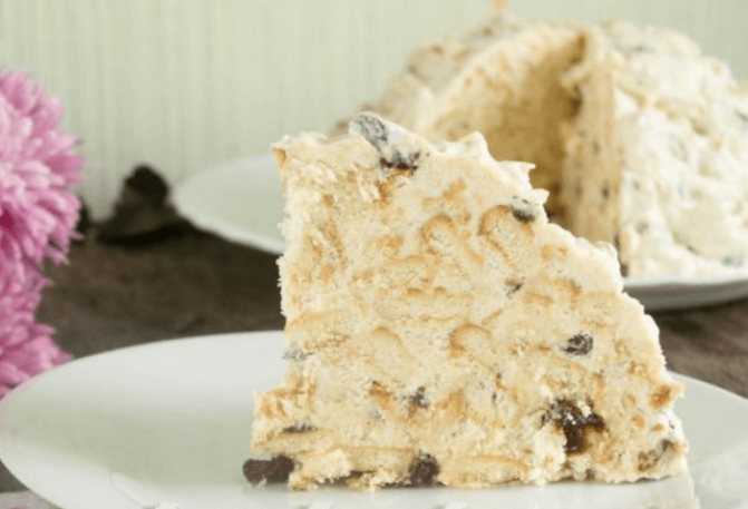Торт без выпечки из печенья «райское наслаждение»-простой рецепт