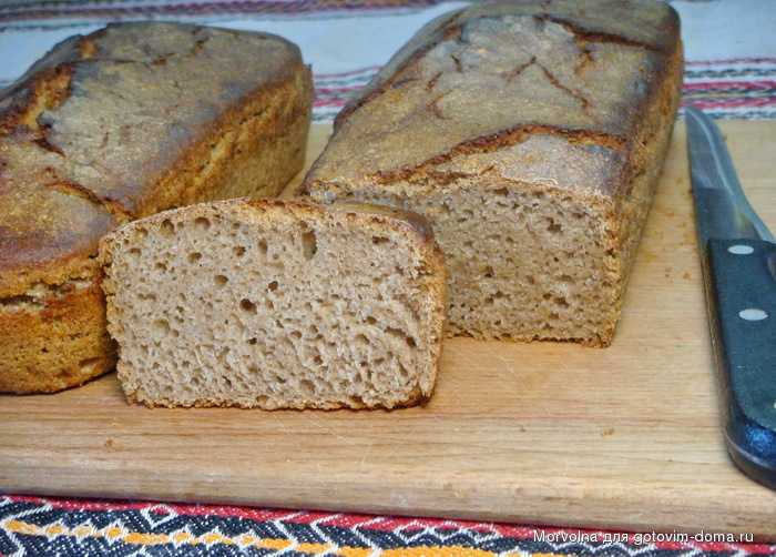 Хлеб без дрожжей на кефире в хлебопечке