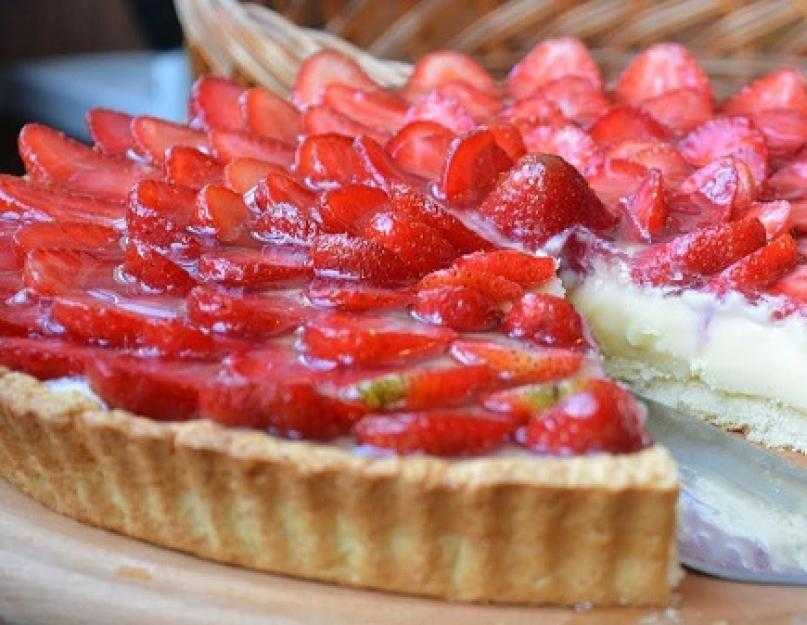 Открытый пирог - киш десертный с фруктовой начинкой