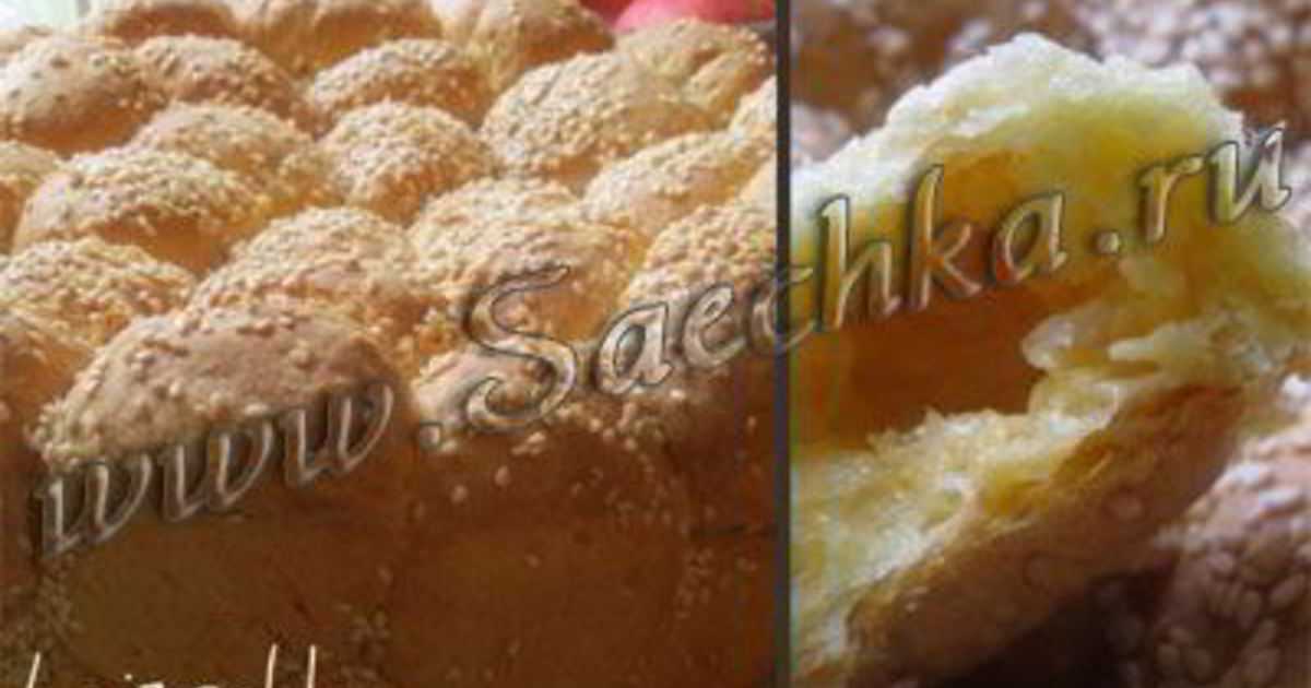 Обезьяний хлеб с сыром и чесноком - пошаговый фоторецепт