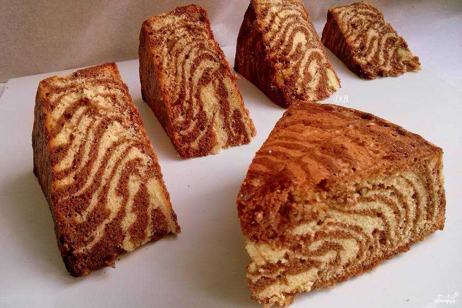 Пирог зебра классический – 10 самых простых рецептов