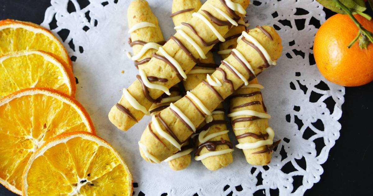 Праздничное печенье «мандаринка» из миндальной муки | totrecept.com