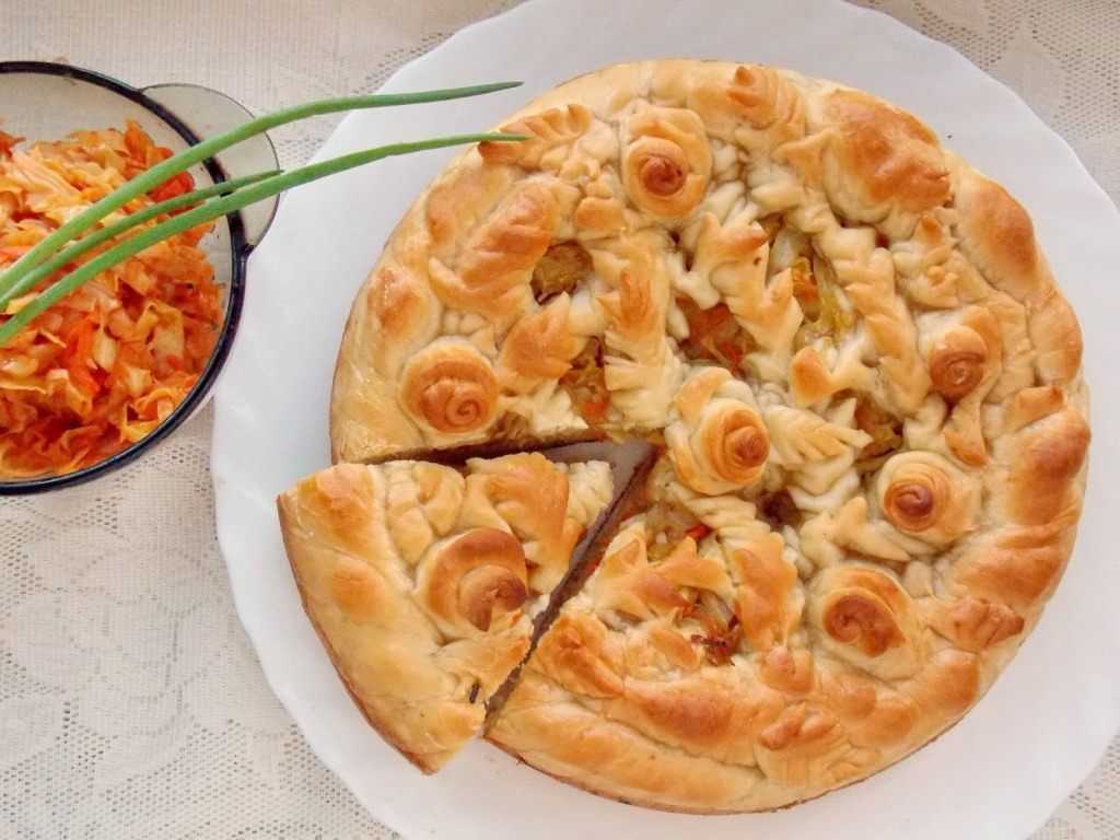Постный пирог с капустой (пошаговый рецепт с фото) - pro vkusnyashki