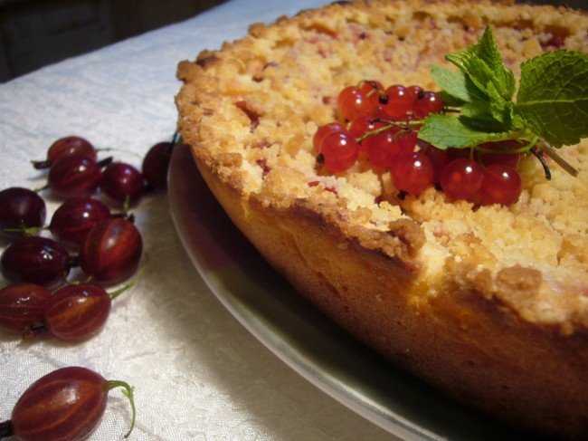 Пирог с крыжовником рецепт с фото пошагово и видео - 1000.menu