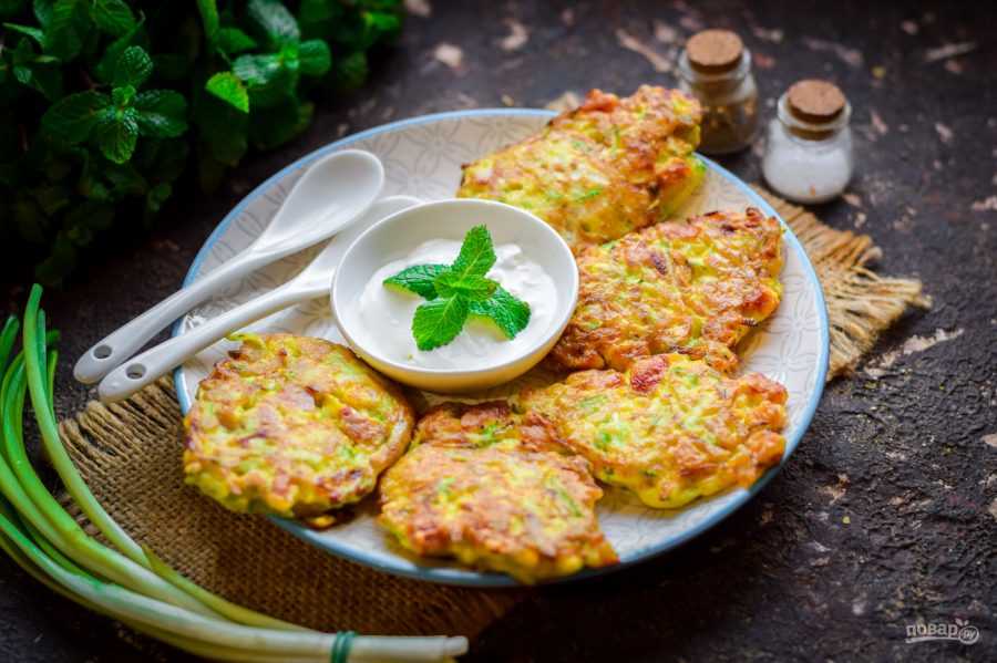 Оладьи из кабачков - 10 самых вкусных рецептов с фото пошагово