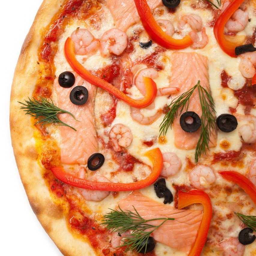 Пицца с красной рыбой на дрожжевом тесте рецепт с фото пошагово — готовим вместе