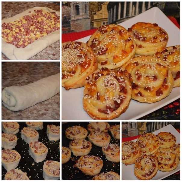 Пирожки из слоеного теста в духовке рецепт с фото пошагово и видео - 1000.menu