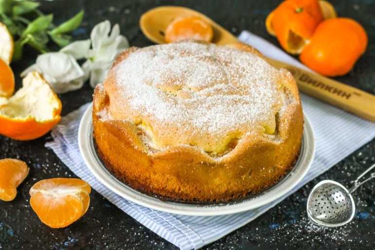 Рецепт карамельного пирога с мандаринами
