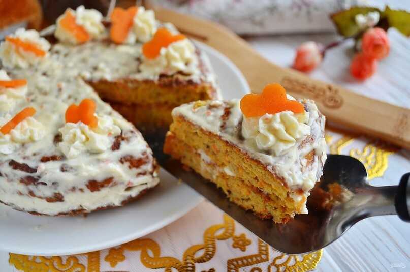 Морковный торт  - пошаговый рецепт с фото |  выпечка