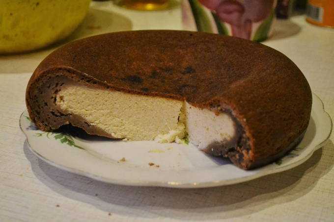 Пирог с творожной начинкой в мультиварке